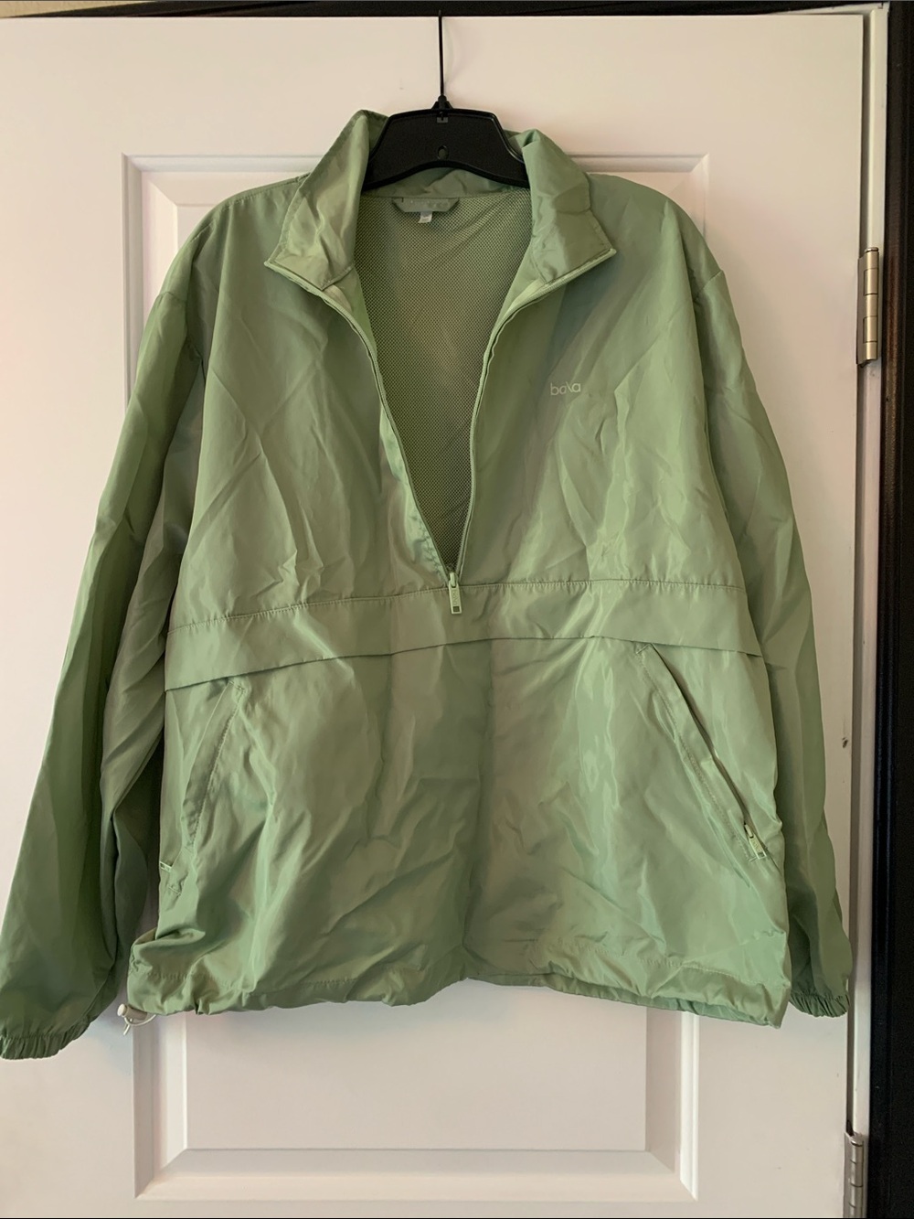 Bala Light Green Half-Zip Windbreaker Jacket